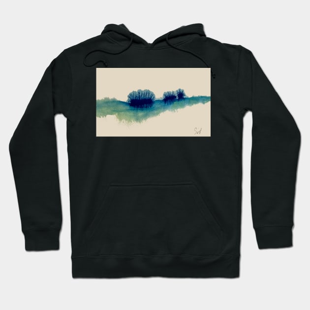 Blue Trees Hoodie by aldersmith